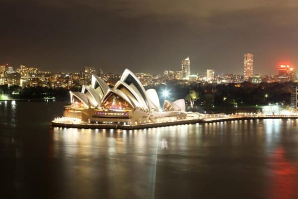 Average Power Bills In Sydney 1 Sydney Harbour In The Evening With Lights On