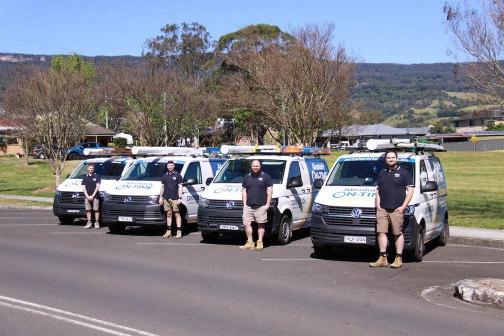 Absolutely On Time Electrical Team Vans