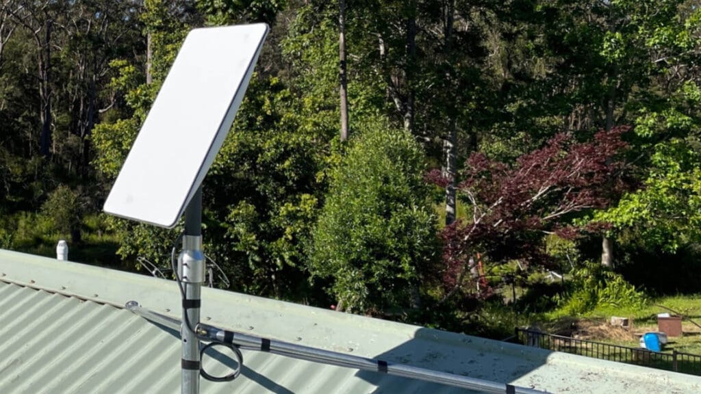 Starlink Installation On Rural Rooftop